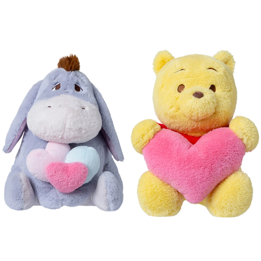 Miniso Disney Love Doll Winnie The Pooh&Eeyore Doll Plush Doll Pillow Children's Birthday Gift Sofa Bedroom Decoration Ornament