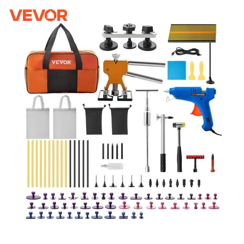 VEVOR 98 Pcs Dent Removal Tools Kit Protective Comprehensive Paintless Usage Application Portable Car Body Repairing Equipment