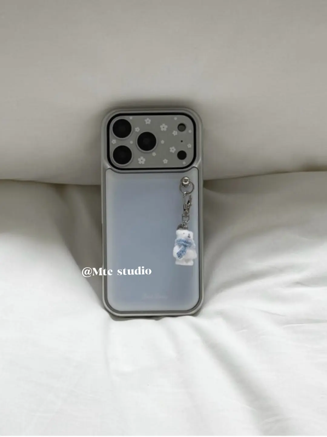Korean Ins Gentle Minimalist Milk Blue Phone Case For iPhone Ultra 18 17 AIR 16 15 14 13 12 11 ProMax Plus Y2K Cover - view 3