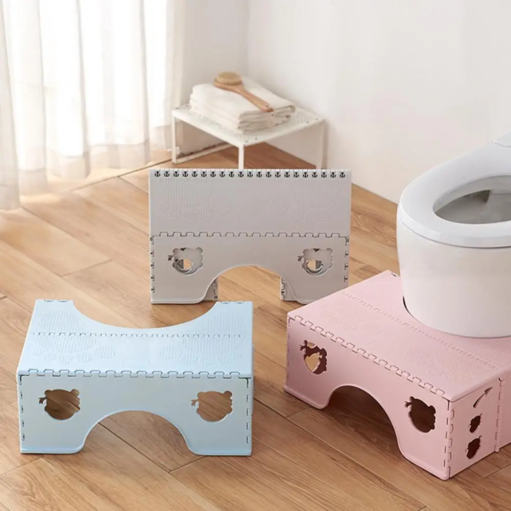 

Kids Adults Toilet Bench Stable And Safe Toilet Seat Wear-Resistant Non-Slip Stool Circular Arc Toilet Bench Bathroom Bench