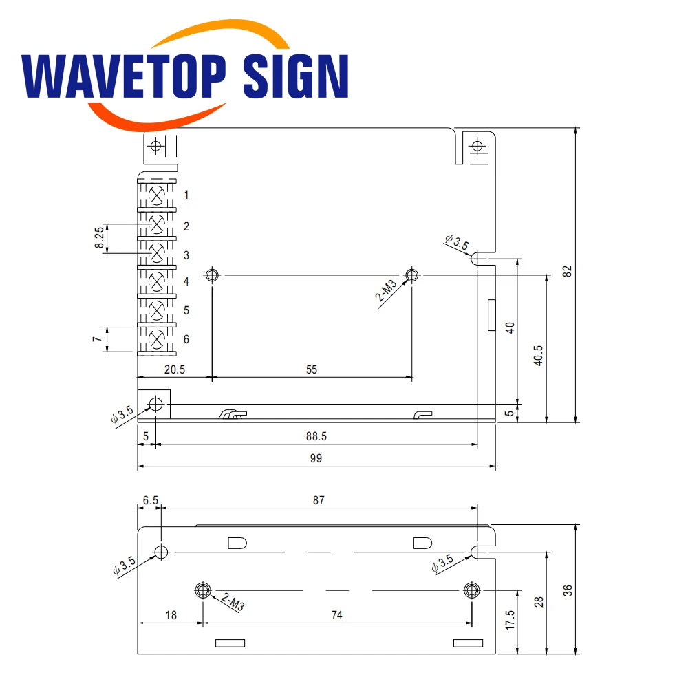 SignkoRay 35W Switch Power Supply RD-35A RD-35B 5V 12V 24V For Co2 Laser Cutting and Engraving Machine