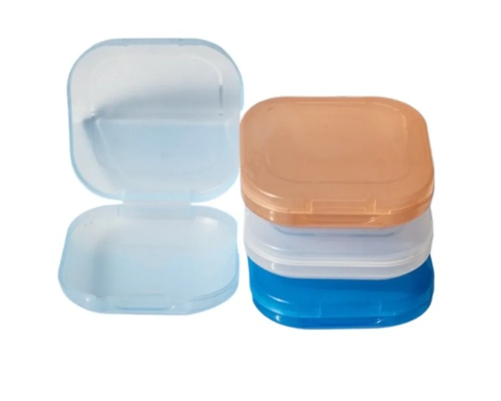 

30Pcs Dental Denture Tray Box Mouth Guard Case Orthodontic Storage Container transparent Teeth Retainer Box False Teeth