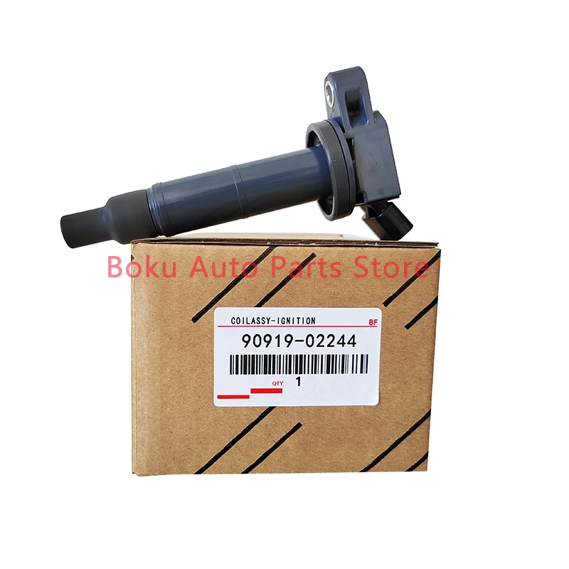 

90919-02244 1/4 For Toyota Camry Highlander RAV4 L4 Ignition Coils And NGK Spark Plugs 9091902244