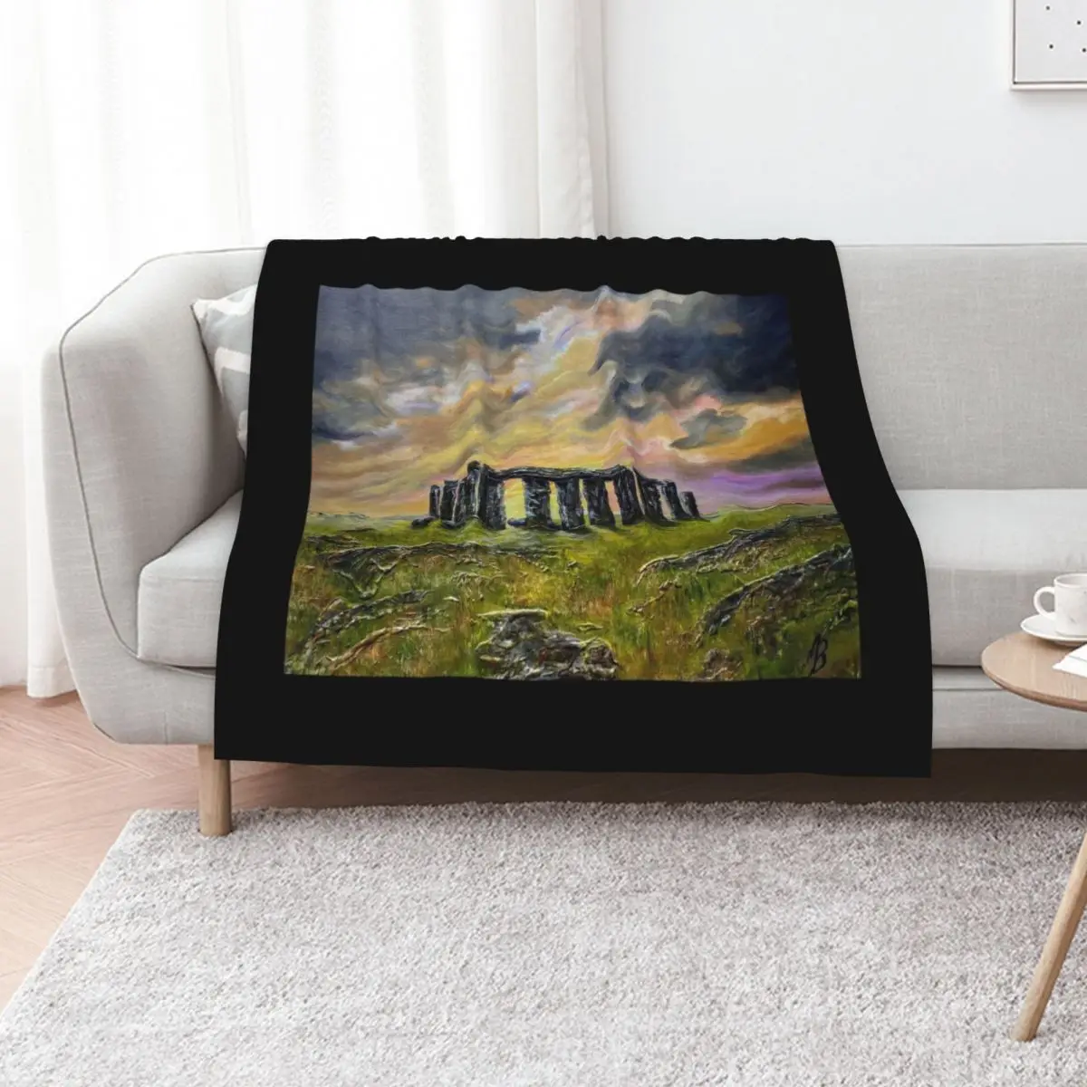 Stone Henge Throw Blanket Personalized Gift For Decorative Sofa Soft Plaid Beautifuls Plaid sofa bed Blankets