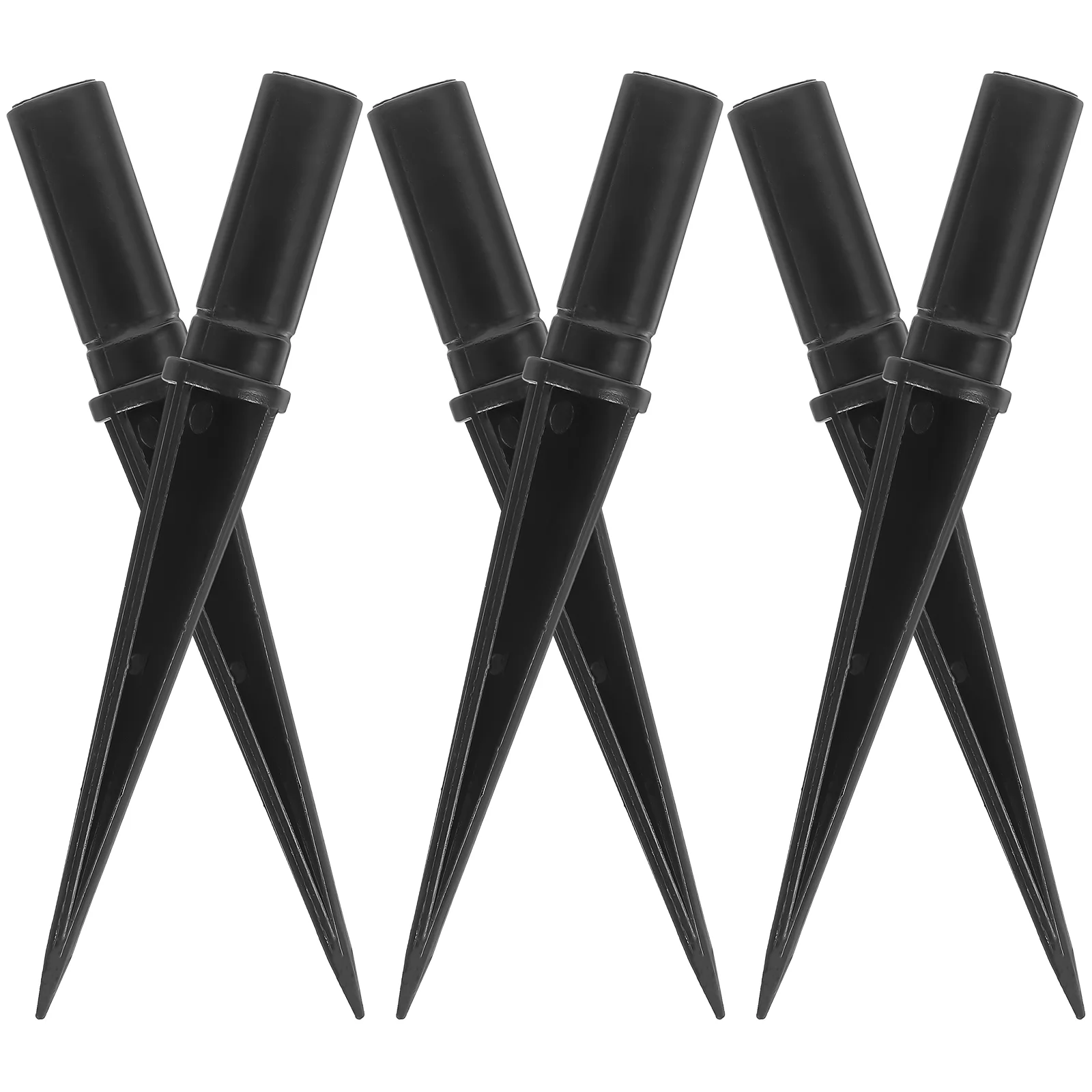 

10 Pcs Outdoor Solar Lights Ground Stake Spike Landscape Stakes Black