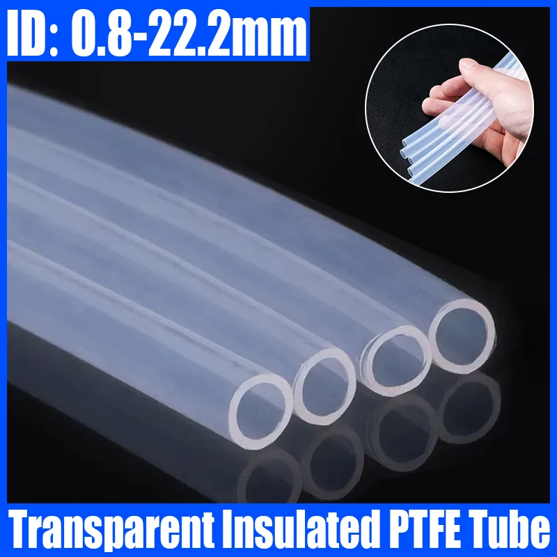 

1/5 Meter Transparent PTFE Tube Clear FEP Tube Insulated PFA Tube For 3D Printer Parts ID 0.8-22.2mm OD 1.6-25.4mm