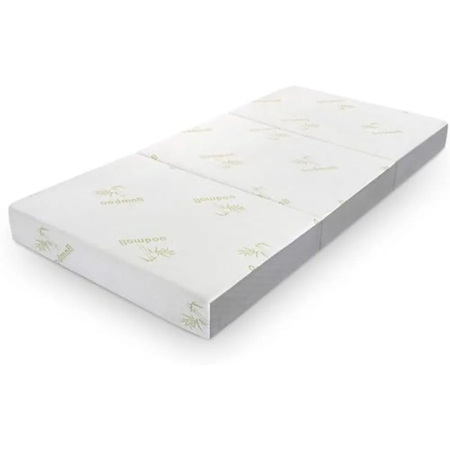 

Queen Folding Mattress 6 Inch Trifold Memory Foam Mattress with Ultra Soft Removable Cover Foldable Portable Queen Size Bed 78