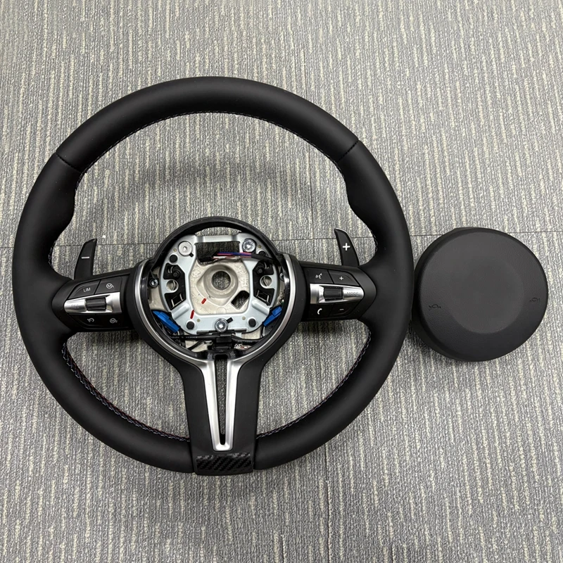 عجلة القيادة الجلدية لسيارات BMW M M3 M4 M5 M6 F01 F02 F06 F07 F10 F11 F12 F13 F15 F16 F22 F30 F31 F32 F33 F34 F48 F91 F92 F93