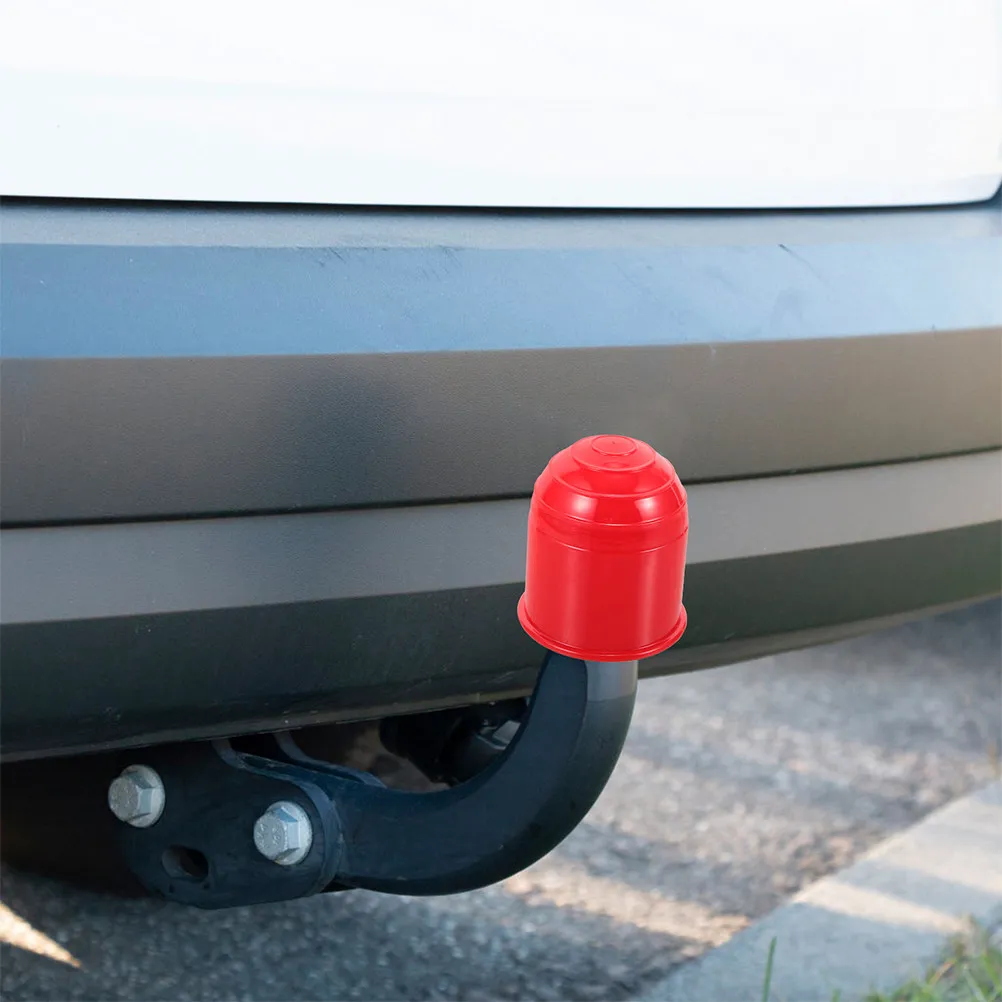 4Pcs Hitch Ball Cover Set Plastic Universal Fit for Rv Trailer Car Towing Accessories Trailer Hitch Ball Protector Cap