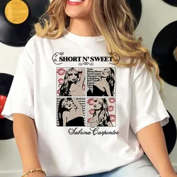 Sabrina Carpenter t shirt women graphic manga harajuku top female funny manga anime clothes