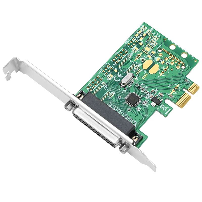 HAGOOGI PCI-E zu Parallel LPT 25pin DB25 Pin Drucker Port Controller Expansion Karte Adapter für Desktop PC Komponenten Konverter