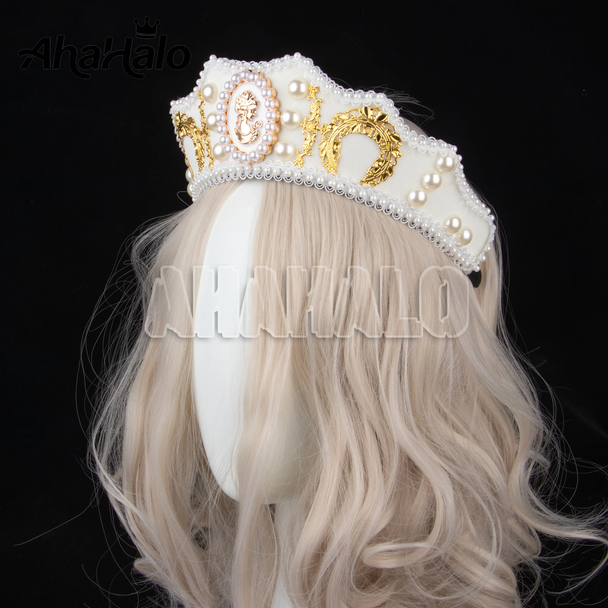 Hot Ins Foto Requisiten Handmake Gothic Lolita Stirnband Königin Dress Up Palace Stil Krone Party Kopfschmuck Fertiges Produkt