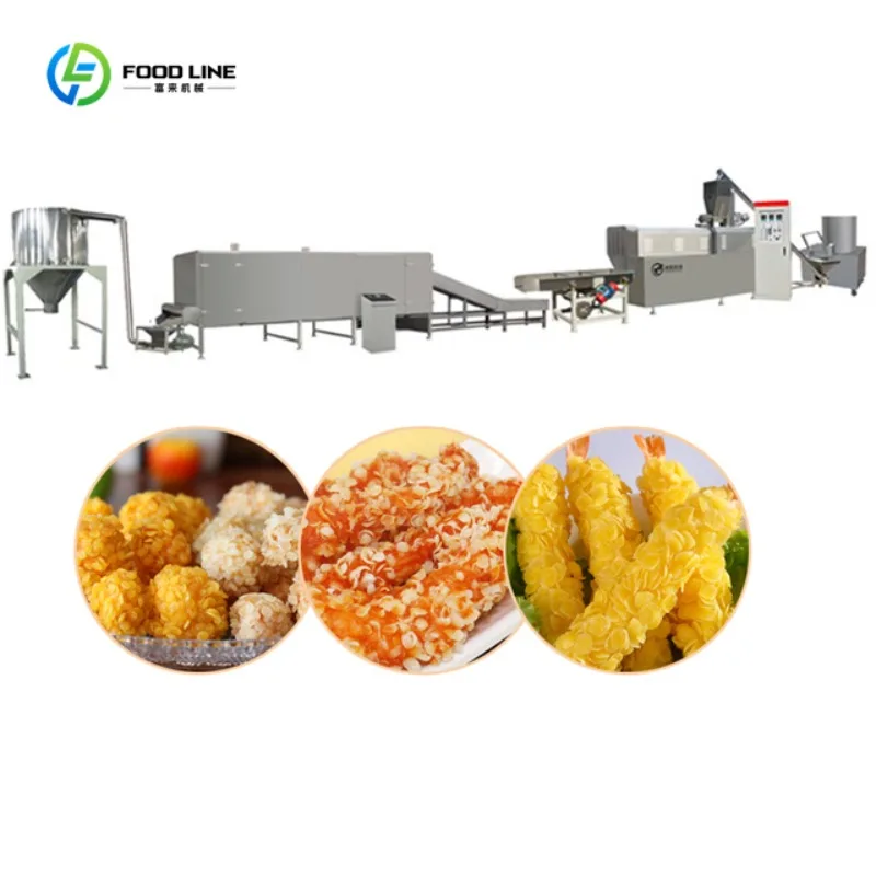 Customized Fully Automatic Breadcrumb Machine Line Snowflake Bread Crumb Process Line Plant Breadcrumbs Machinery Supplier