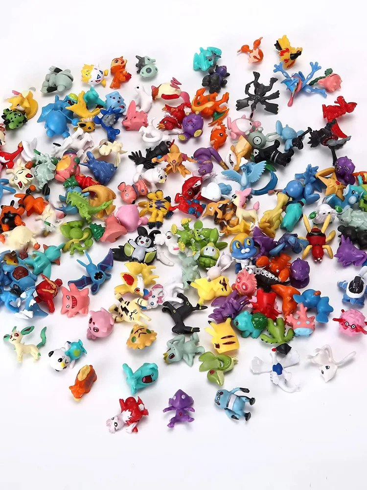Kleine Pokemon-Modell-Sammlung, Spielzeug, Anime-Action-Spielzeugfiguren, Puppe, 48/72/96/120/144 Stück