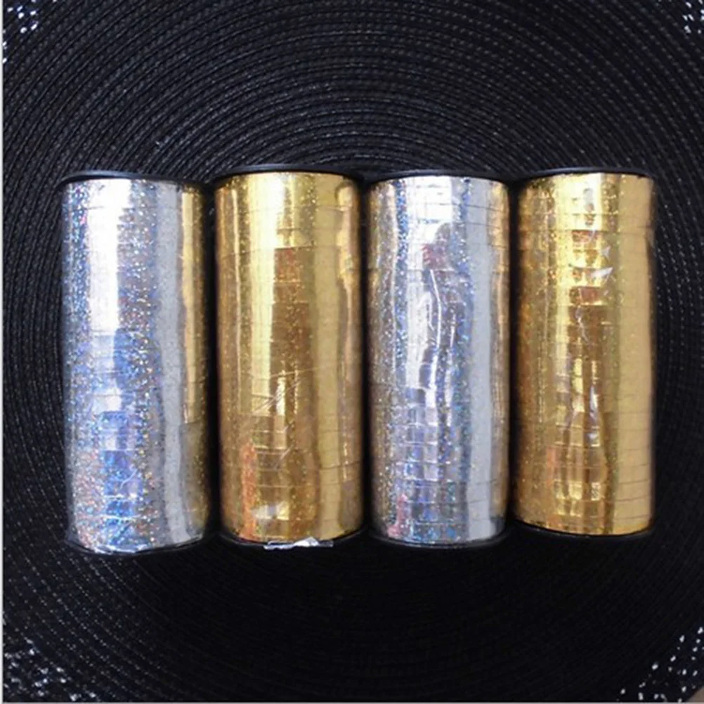 

Glitter Silver Curling Ribbon Roll Balloon Ribbon Roll Crimped for Gift Wrap Wedding Birthday Metallic Balloon String