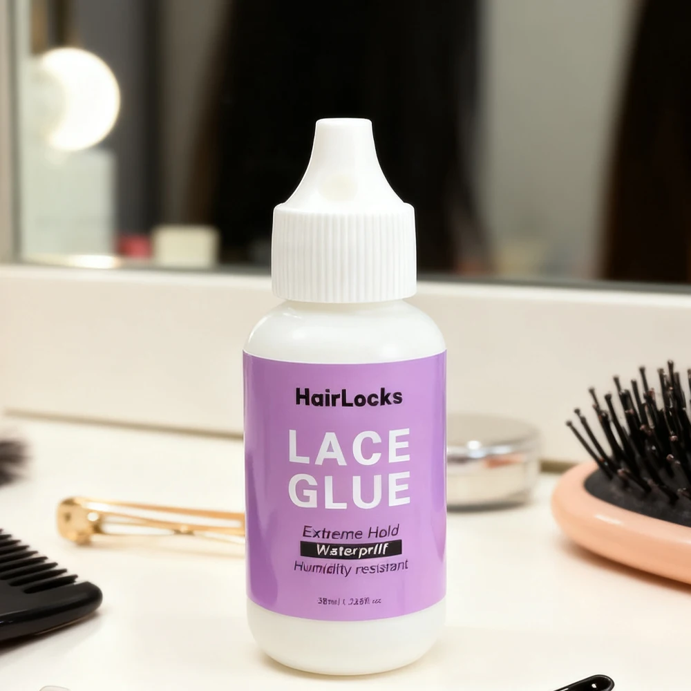 

38ml Waterproof Lace Wig Glue: Invisible Quick Dry Easy Removal Long Hold Hair Adhesive for Wigs