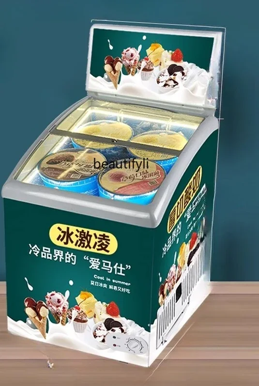 

A38 Digging Ball Ice Cream Display Cabinet Ice Cream Freezer Barrel Commercial Small Ice Cream Cabinet