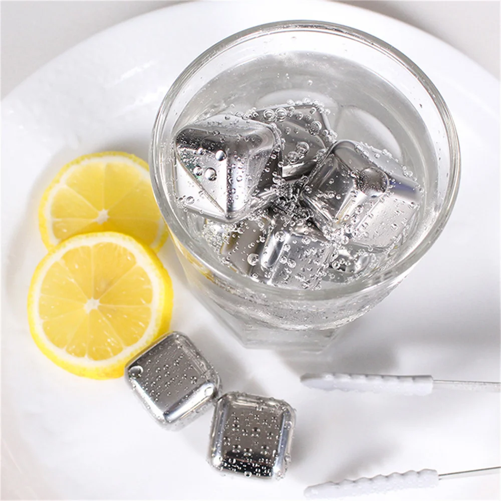 304 Stainless Steel Ice Pellets Ice Cubes Ice Wine Ice Balls Whiskey Ice Cube Set Metal Ice Cubes Bar Drinkware Accessories