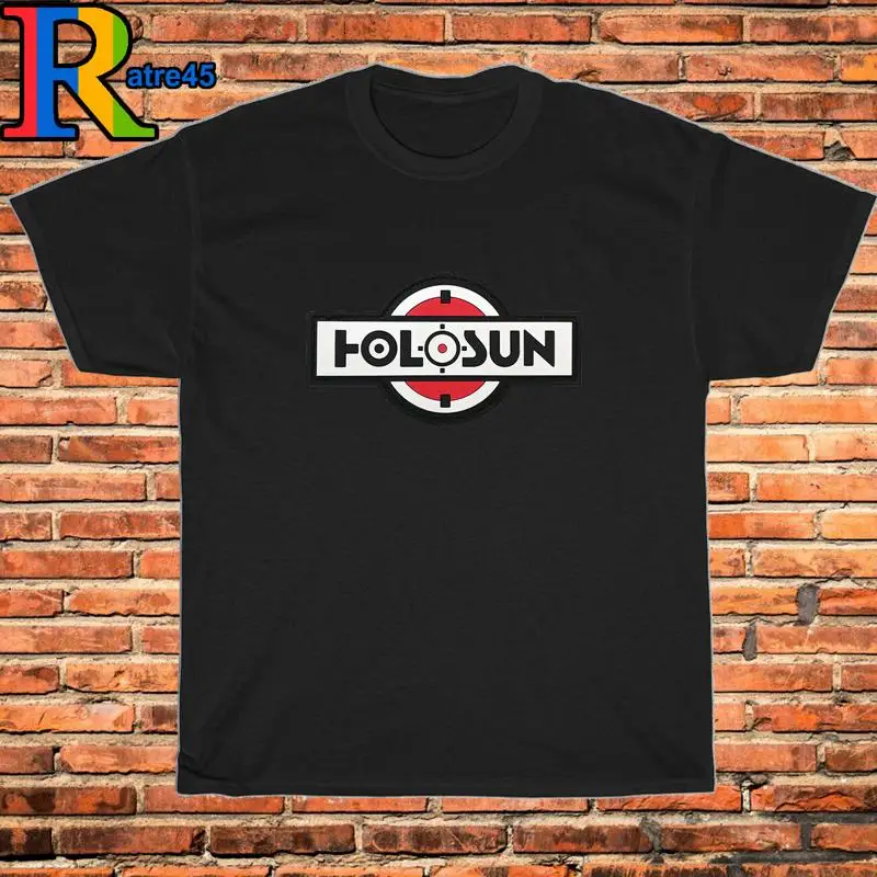 Nueva Camiseta Holosun Optics con Logotipo de Armas de Fuego en Negro, Gris, Blanco y Azul Marino para Tallas S a 5XL