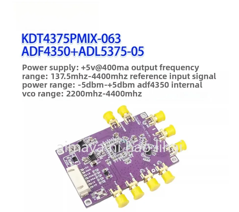 Original ADF4350+ADL5375 module simple IQ modulation transmitter 500MHz – 4.4GHz transmission bandwidth