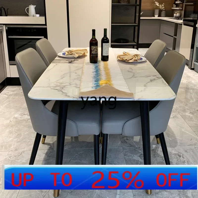 LH simple modern solid wood dining table and chair combination household small apartment rectangular dining table