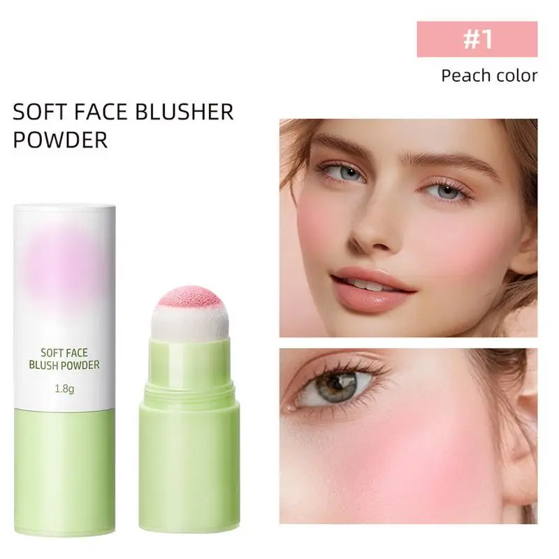 Blush Stick ปกปิด Contour Blusher ฟองน้ํานุ่ม Head Blush Stick Facial Rouge Blush Lasting Contour Shadow Blusher สําหรับแก้ม