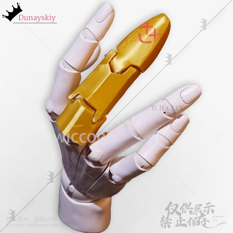 Jinx Cosplay Costumes Anime Game Arcane 2 LOL 2 * 2 * 8 cm 3d Finger Props Akcesoria dla kobiet Dziewczyna Halloween Prezenty świąteczne