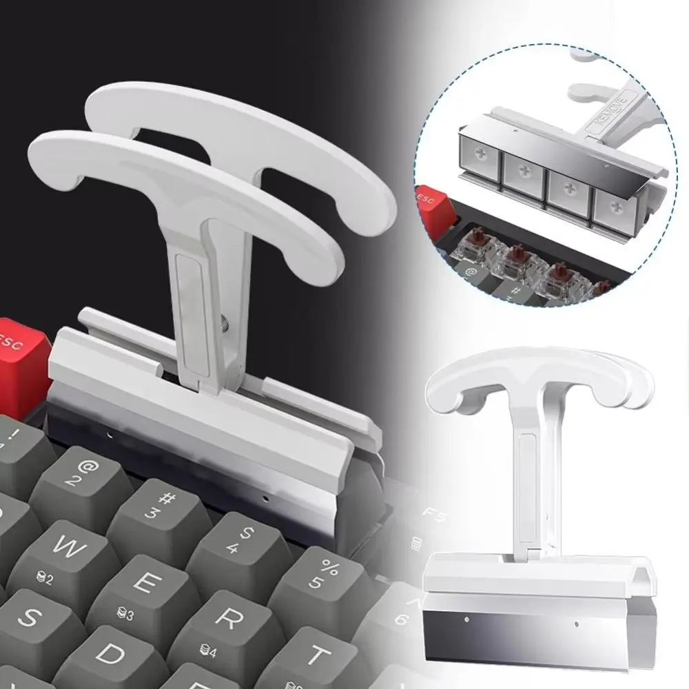 Large Size Keys Caps Puller Scratch-Proof Four Keys Simultaneous Mechanical Keyboard Keycap Extractor Heavy Duty Universal Fit