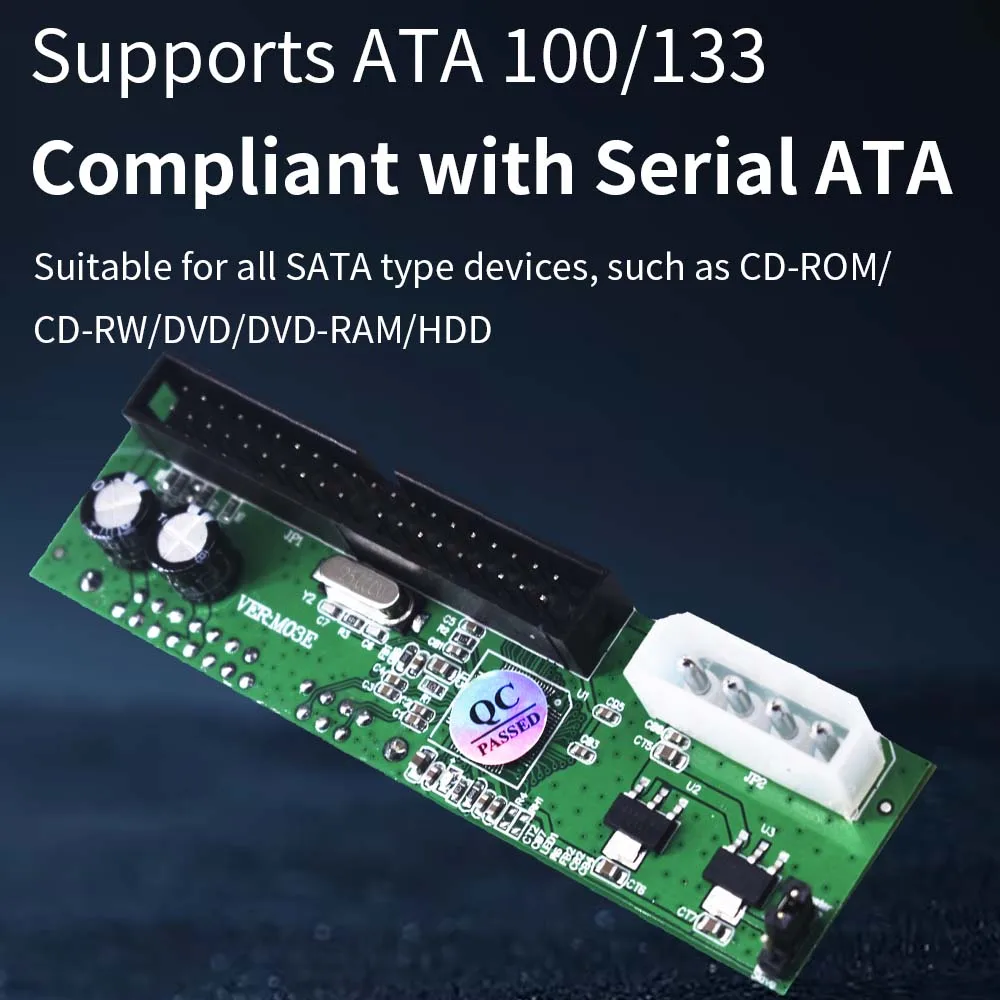 TISHRIC SATA أنثى إلى IDE ذكر LCD مهايئ لشاشة ل 22Pin 2.5 "3.5" المسلسل ATA 133 100 إلى 40pin القرص الصلب HDD CD DVD-ROM RW