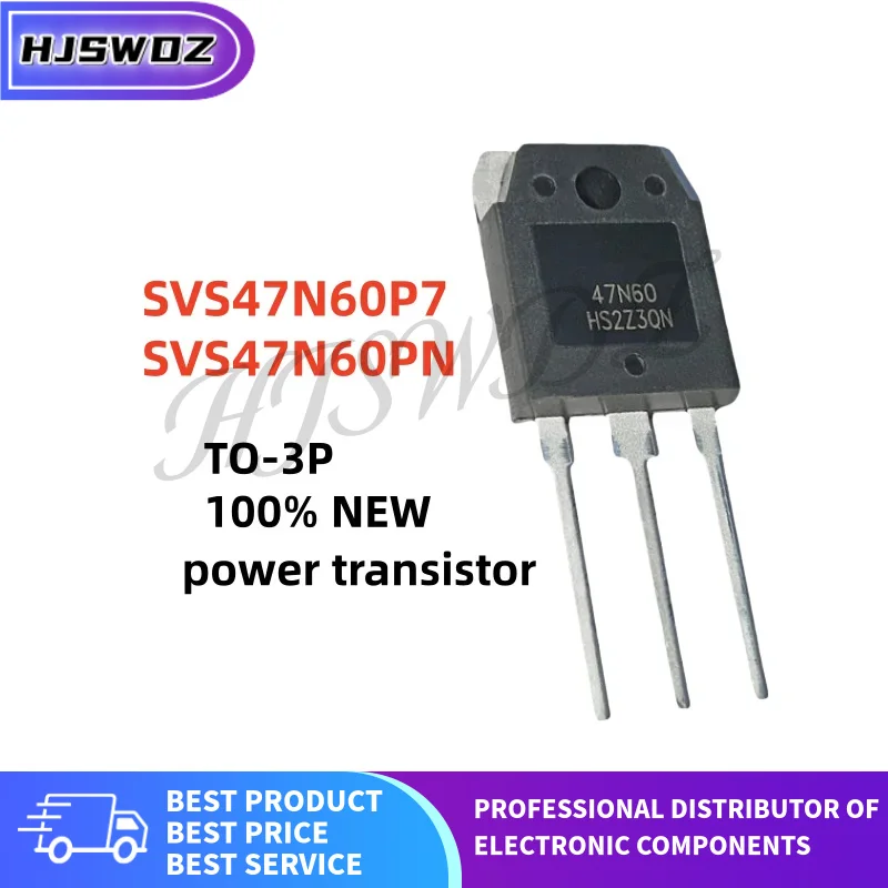 5 PCS 100% novo e de qualidade SVS47N60P7 SVS47N60PN 47N60 TO-3P transistor de potência