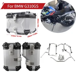 Motorcycle Stainless Steel Side Box Bracket MotorBike Side Luggage Boxes Steady Frame Kits for BMW G310GS G 310 GS