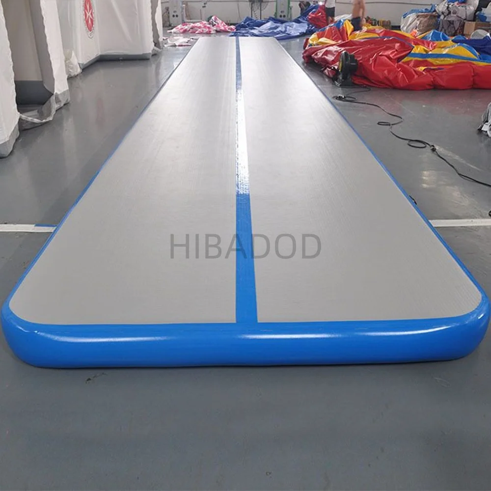 Estera de gimnasia de aire inflable de 11x2x0,2 m, estera de gimnasio inflable, pista de caída de aire, pista de gimnasia con bomba