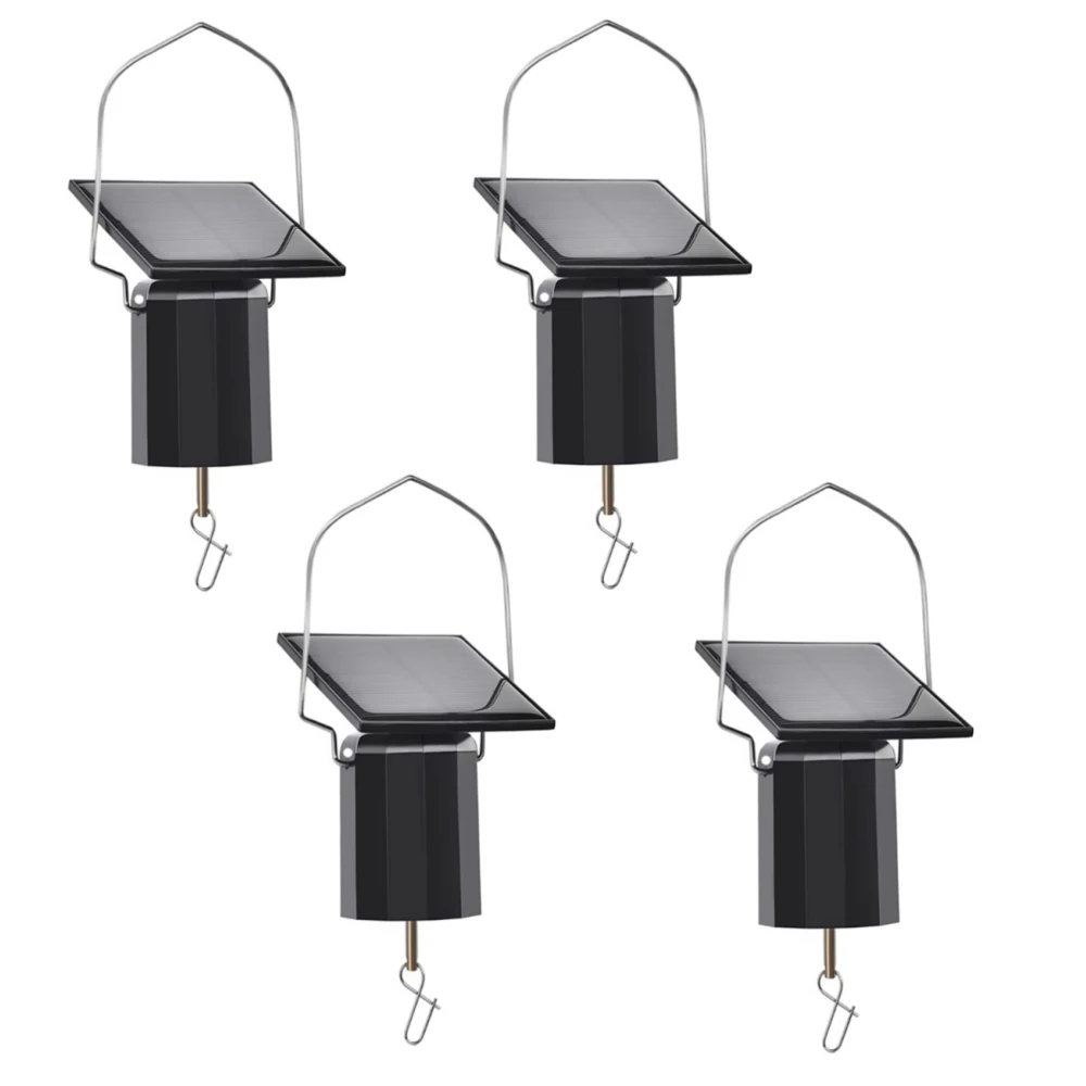 2-4PCS Solar Powered Wind Chime Motors, Rotating Hanging Wind Spinner Motor With Hook, Solar Chime For Outdoor Decoration