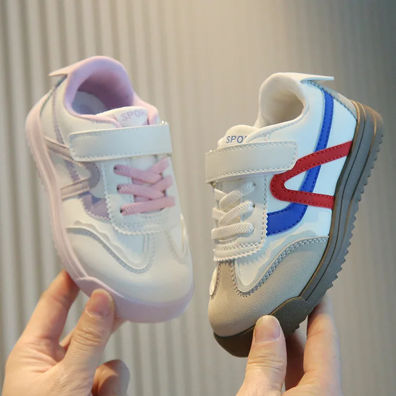 Spring Autumn Breathable Running Shoes Boy Girl Kids Retro Running Shoes Children Soft Soles Outdoor Sports Casual Shoe Student