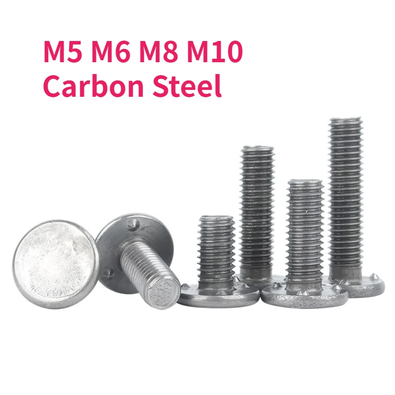 Tornillos de soldadura de acero al carbono M5 M6 M8 M10 Pernos de soldadura planos de tres puntos Longitud 10-40 mm