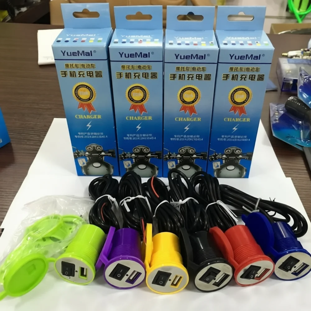 12V 60V Universal Motorcycle Phone Charger USB Adapter Electric Vehicle Power Supply Modification Part Outdoor Gadget