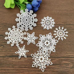 4 sztuk/zestaw christmas snowflake Metal wykrojniki szablony dla DIY Scrapbooking dekoracyjne wytłaczanie rzemieślnicze szablon sztancowanie