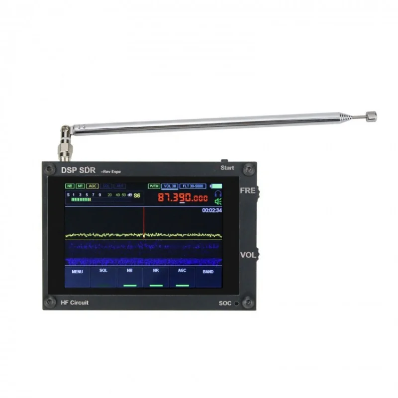 

3.5" 50KHz-200MHz Malachite sdr receiver Malahit Shortwave Radio 2 Speaker w/ PCB Shell