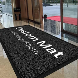 Custom Foot Mat Personalized Business Mat Carpet Entrance Doormat Indoor Outdoor Anti-Slip Rug Customization Branding Logo Mats