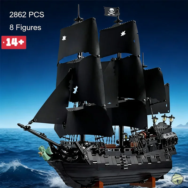 

2026 новый креативный корабль капитана пиратов, совместимый с 10365 строительными блоками, модель лодки, сборные кирпичи, игрушки для детей и взрослых, рождественские подарки
