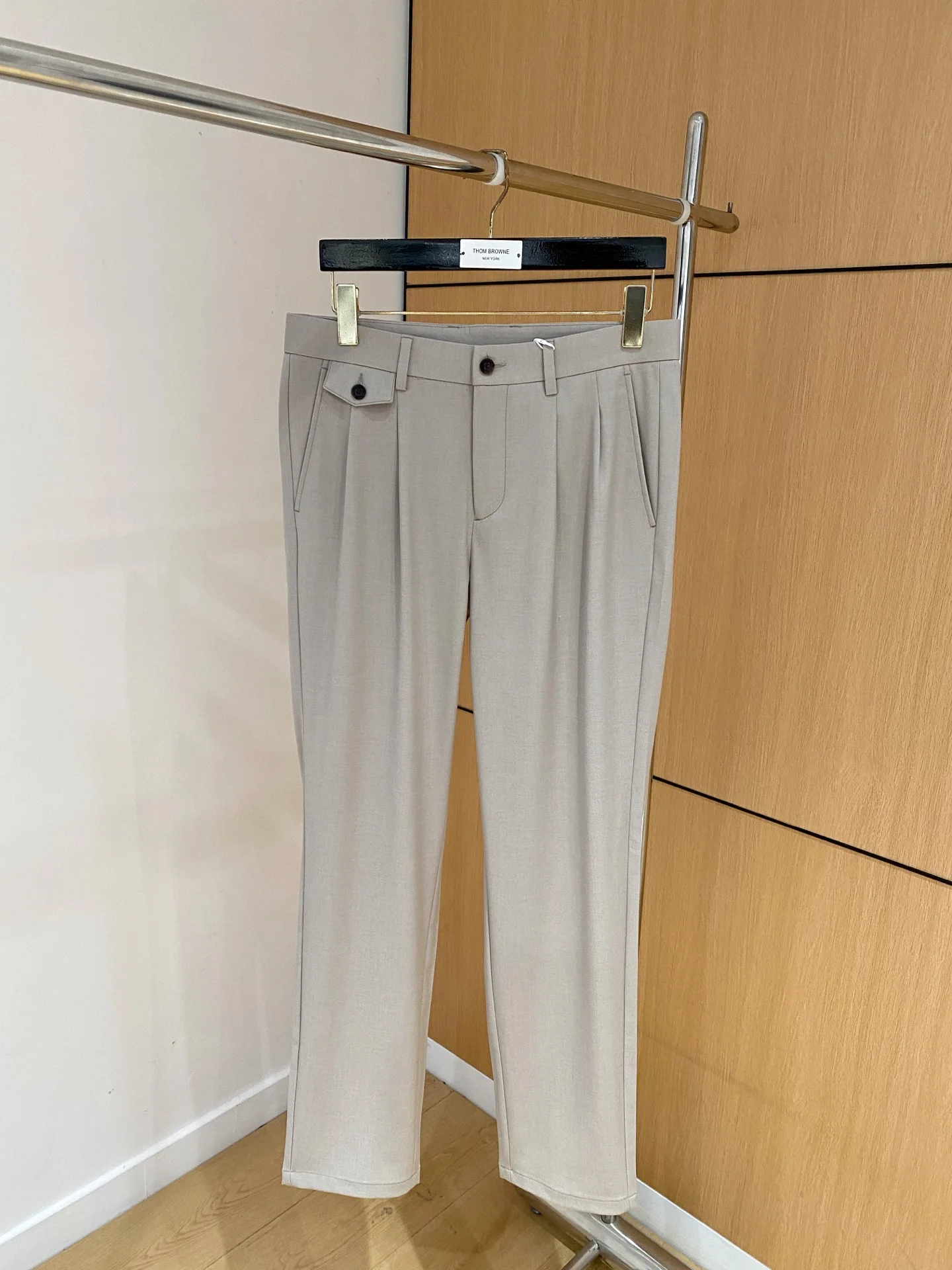 Italian BC wool-blend comfortable casual suit pants