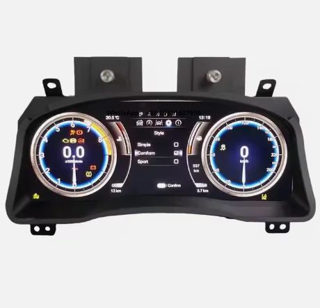 

ZWNAV 12.3" LCD Digital Cluster for Land Cruiser Prado 2004-2009 Instrument Panel Speedometer Dashboard Android Display