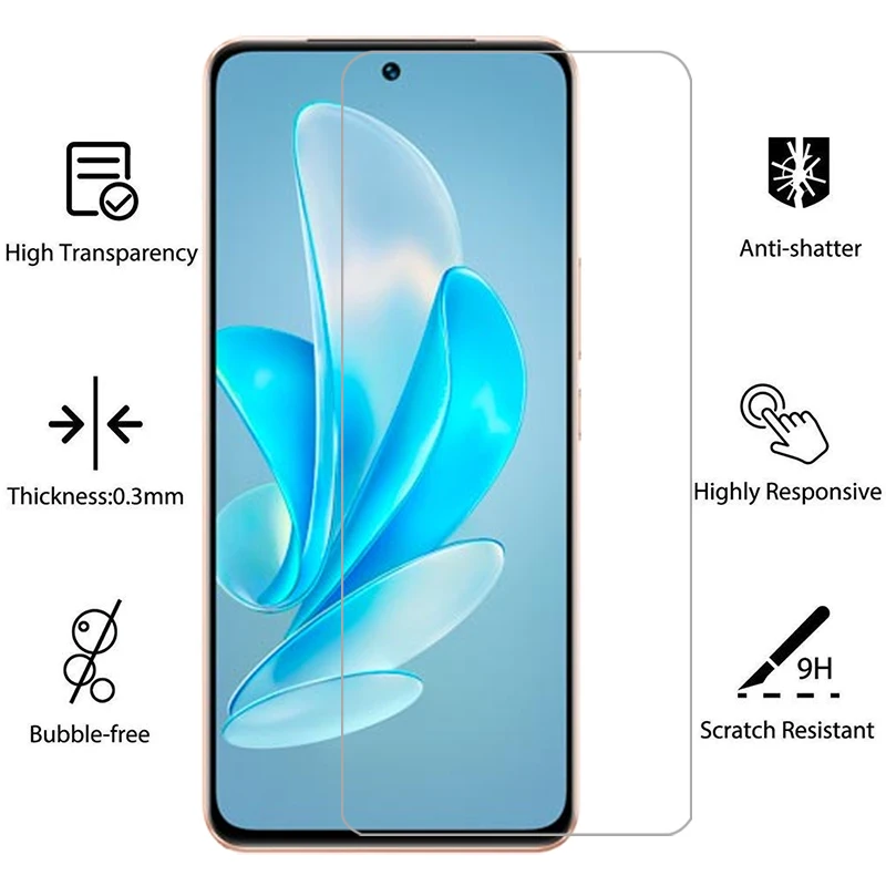 screen protector tempered glass for vivo v30 lite phone case on vivov30 v 30 30v v30lite light vivov30lite back cover 360 viv