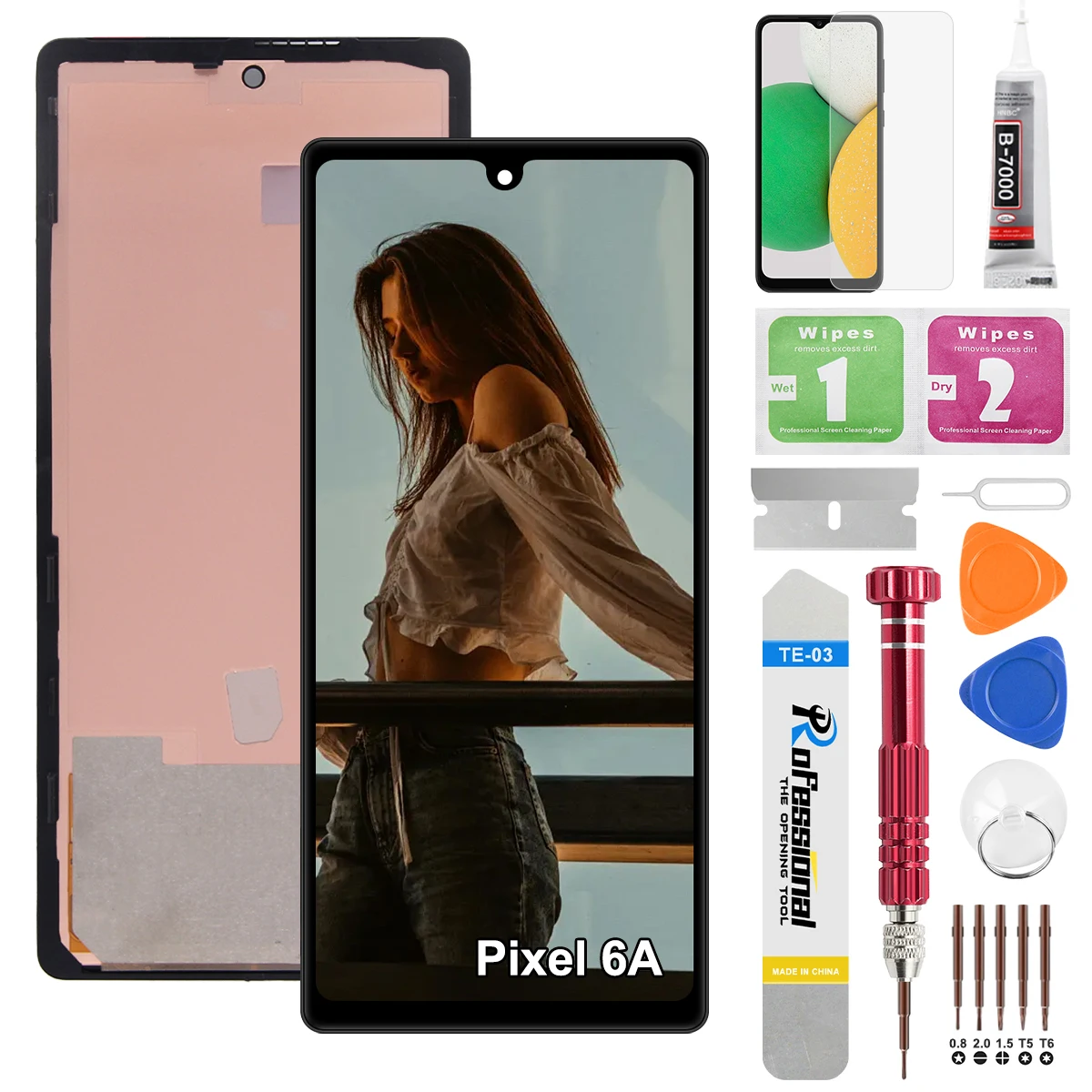 AMOLED Display for Google Pixel 6A 6.1-inch