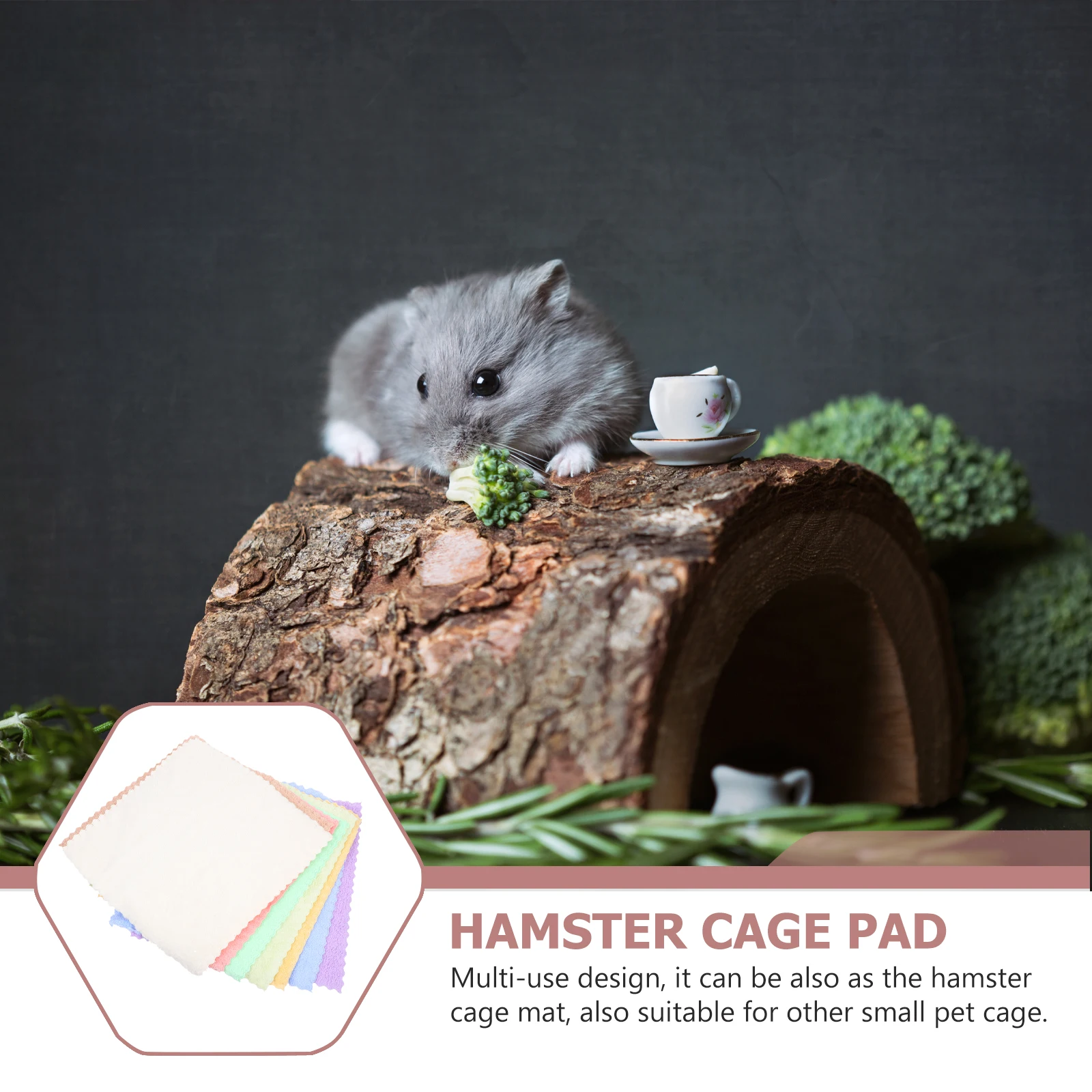 

8pcs Guinea Pig Bath Towel Coral Fleece Soft Warm Small Pet Supplies Cage Liner Blanket Bedding Hamster Accessories