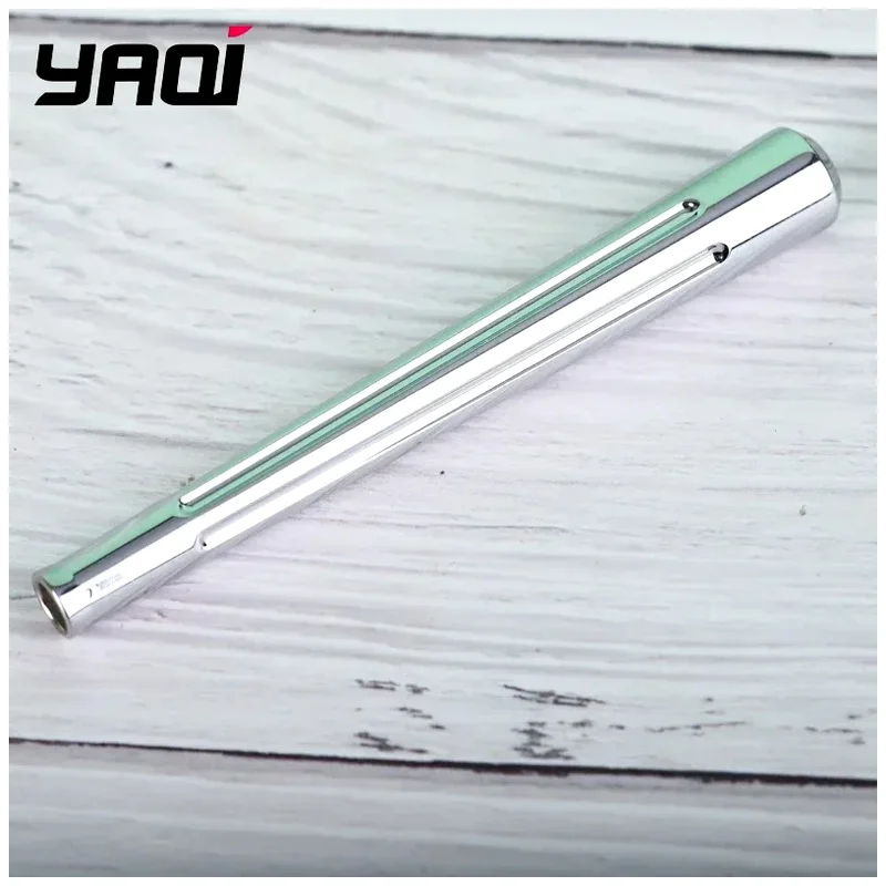 YAQI Mens Globe Trotter Chrome Brass Safety Razor Handle Wet Shave Tools Best Gift for Men Mens Grooming Tools Mens Gift