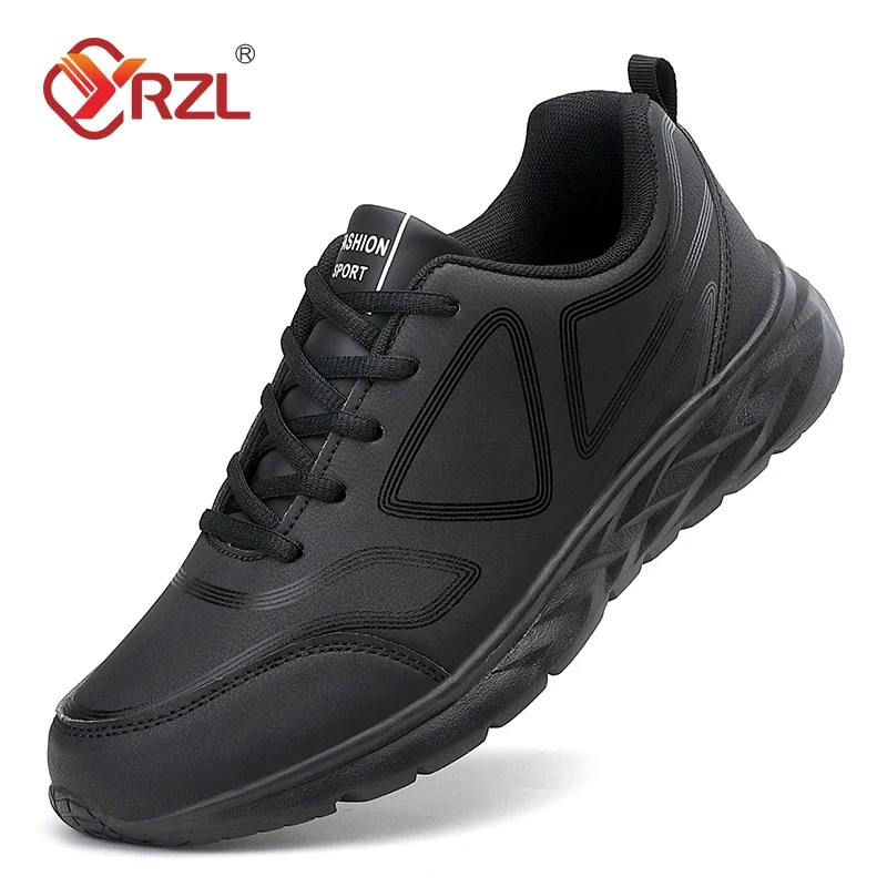 

YRZL Sneakers for Men High Quality Casual Sneakers Autumn Winter Leisure Outdoor Non-slip Male Artificial Leather Sports Shoes