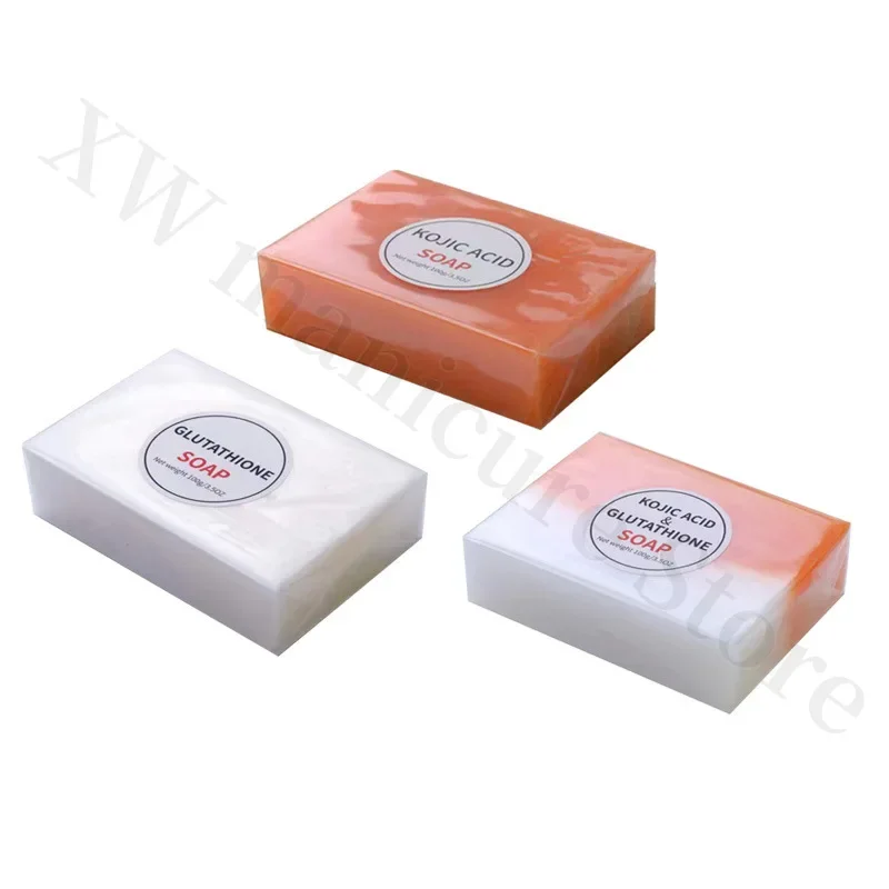 100g Kojic Acid Glutathione Soap Handmade Soap Brightens Skin Color Reduces Melanin Exfoliates Body Whitening Moisturizing Soap