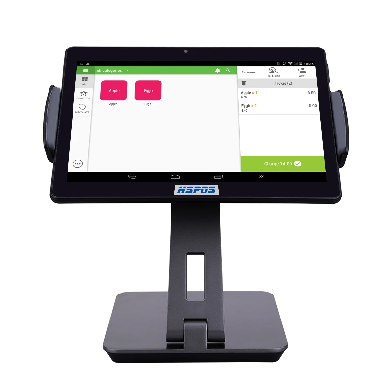 Imagem -03 - Capacitivo Touch Screen Tablet Pos Caixa Registradora Sistema Android Suporte para Executar o Software Restarant 10 Bom Preço