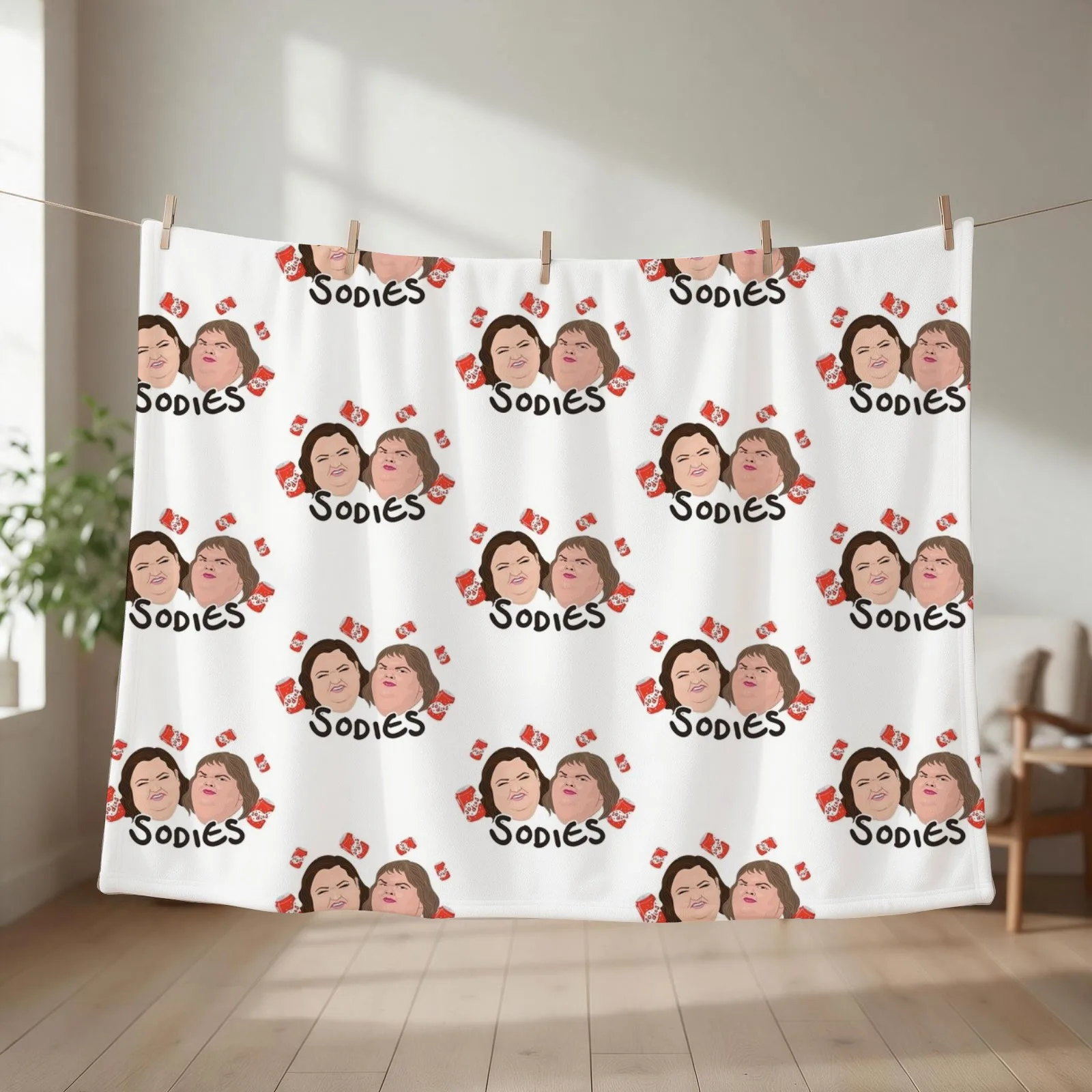 1000 lb Sisters Throw Blanket couch cozy soft plush fuzzy picnic outdoor blanket